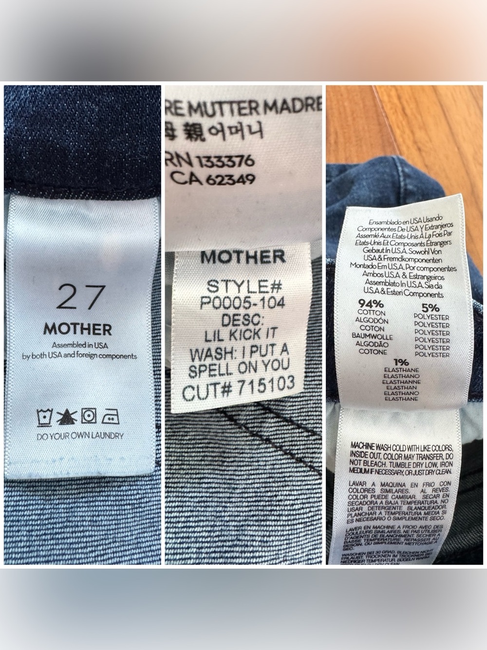 Mother Lil' Kick It in I Put A Spell On You size 27 - Picture 16 of 16